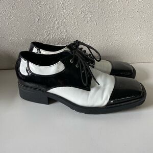 1031 Oxford Black and White Dress Shoes Men's Size 12